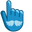 Angel Wings on Water Blue Background Pointer