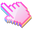 3D Pink Marshmallow Pixel Pointer