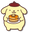 Sanrio Pompompurin with Ice Cream and Pancakes Yellow Orange Pointer