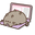 Pusheen Working and Resting on a Laptop Gray Purple Pink Pointer
