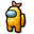 Among Us Orange Shrimp Tempura Character Yellow Pointer