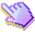 3D Wild Lupine Pixel Purple Blue Pointer