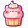 Kawaii Pink Cat Cotton Candy and Cat Cupcake Orange Pointer