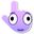 Cursoji - Distorted Face Purple Pointer
