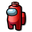 Among Us Red LEGO Brick Character Pointer