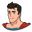 My Adventures with Superman Clark Kent and Superman Logo Beige Black Pointer