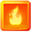 Water and Fire Classical Elements Orange Pointer