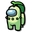 Among Us Green Pokemon Chikorita Character Pointer