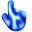 Electric Blue Ripples Fluid Pointer