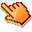 3D Cranberry Bun Pixel Orange Red Pointer