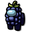 Among Us Blue Blackberry Character Dark Blue Green Pointer