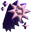 Simple 3D Pink Purple Arrow and Twisted Star Pointer