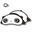 San-X Lazy Tarepanda White Black Pointer