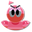 The Amazing Digital Circus Evil Orbsman and his Orb Hand Pink Red Pointer