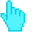 Electric Blue Pixel Cyan Pointer