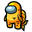 Among Us Orange Goldfish Character Yellow Pointer
