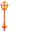Golden Magic Tridents Orange Red Pointer