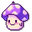 Enchanted Purple Mushrooms Pixel Beige Pointer