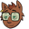 The Owl House Barcus and his Sunglasses Brown Green Pointer