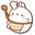 Molang Cook and Molang Onigiri White Orange Pointer