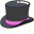 VSCO Girl Magician Hat and White Rabbit Black Pink Pointer