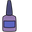 VSCO Girl Nail Polish Bottles Purple Blue Pointer