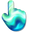 Tropical Shore Fluid Green Cyan Blue Pointer