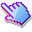 3D Blue Cornflower Pixel Purple Pointer
