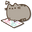 Pusheen Artist and a Paint Tube Gray White Pointer