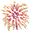 Festive Fireworks Pixel Red Orange Yellow Pointer