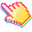 3D Yellow Pink Gerbera Pixel Orange Pointer