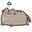 Pusheen Lying Beside a Fan Gray Pointer