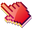 3D Red Coral Pixel Pointer
