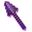 Minecraft Enchanted Diamond Spear and Enchanted Netherite Spear Purple Pointer