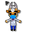 Roblox Animal Hospital Dr. Harlow and his Suitcase Orange White Blue Pointer