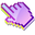 3D Light Violet Hydrangea Pixel Pointer