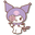 Kuromi and My Melody with Lollipops Purple White Pointer