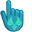 Genshin Impact Anemo Element on Teal Background Green Pointer