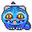 KPop Demon Hunters Derpy Tiger and Sussie Bird Pixel Blue Orange Pointer