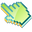3D Honeydew Melon Pixel Green Pointer