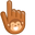 Monkey on Warm Brown Background Pointer