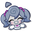 Cookie Run: Tower of Adventures Baby Melanchream Cookie Gray White Pointer