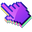 3D Purple Sapphire Pixel Violet Pointer