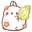 Molang and Colorful Seashells White Yellow Pointer