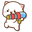 Mochi Mochi Peach Cats Peach and Goma with Water Guns White Red Blue Pointer