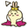Chiikawa and Usagi Little Kings Yellow Pink Pointer