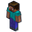 Minecraft Steve and Slashing Diamond Sword Brown Cyan Blue Pointer