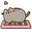 Pusheen Singing and Playing Piano Gray Pink Pointer