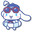 Sanrio Cinnamoroll in Sunglasses and with a Swim Ring White Blue Pointer
