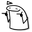 Cool Flork and Flork with Coffee Meme White Black Pointer
